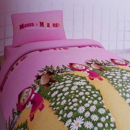 Детски спален комплект – Маша и мечока